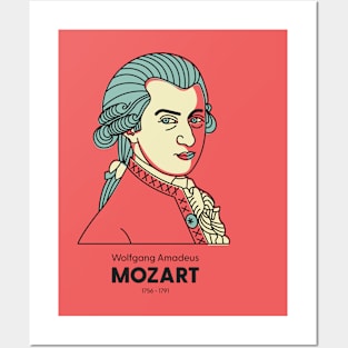 Wolfgang Amadeus Mozart - Famous classic musician Posters and Art